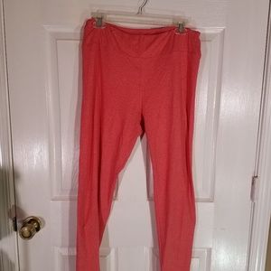 Lularoe TC heathered coral leggings